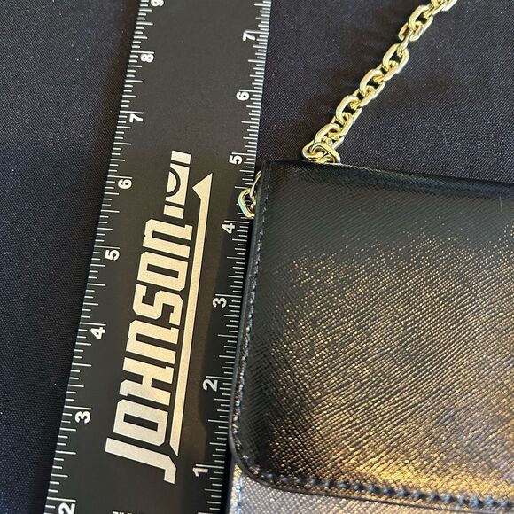 Marc Jacobs Stylish Black & Gray Women's Bag Wallet On Chain for Cards and Phone - Picture 9 of 10